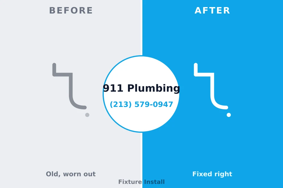 Before and after: plumbing repair Stanhope, NJ